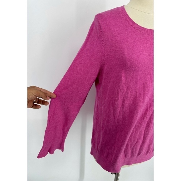 Talbots Cotton Blend Round Neck Long Sleeve Top - Picture 5 of 10